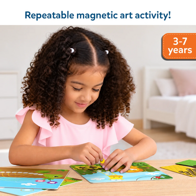 Dot It with Magnets - Animal Planet | Repeatable Magnetic Art Activity (ages 3-7)