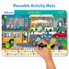 Reusable Search & Find Activity Mat for Kids Ages 3-6 featuring a street scene