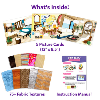 Fab Tabs: Design Your Dream Home | Tactile & Sensory Fabric Art (ages 4+)