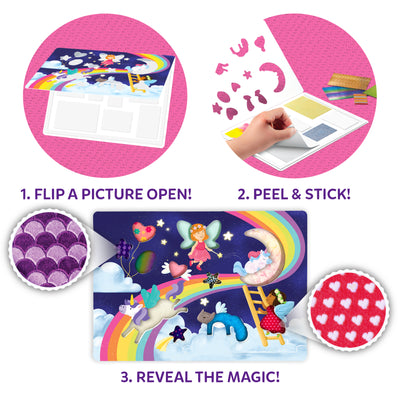 Stick on Fabric Art: Unicorns & Princesses | Tactile & Sensory Fabric Art (ages 4+)