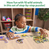 Step By Step Puzzle: Wild Animals (ages 3+)