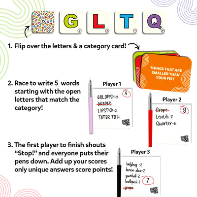 First to 5 | Quick Category Game with a Twist (ages 8+)