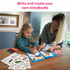 Mother and daughter creating storybooks with stickers and writing tools from My Storybook Art Kit