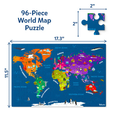 World Map Puzzle | Floor Puzzle & Game (ages 6-12)