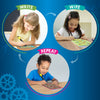 Children’s educational activity set with erasable writing and drawing tools for ages 6+