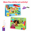 Decorated photo frames for children’s art activities from Dot it! No Mess Sticker Art kit