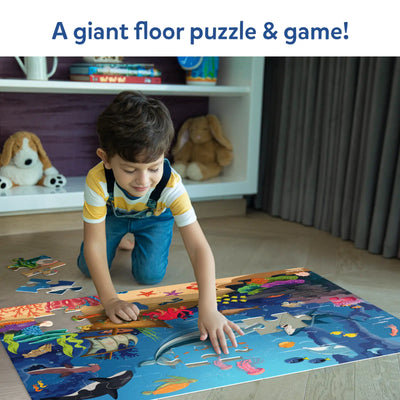 Piece & Play: Underwater Animals | Floor Puzzle & Game (ages 3-7)