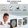 Black and white visual stimulation cards for babies from High Contrast Flash Cards for Infants