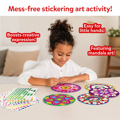 Dot it! - Mandala Art | No Mess Sticker Art (ages 3-7)