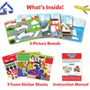 Children’s Tangram Twist puzzle set with picture boards foam stickers and instruction manual