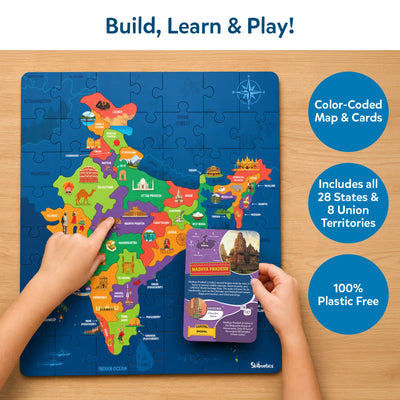 India Map Puzzle | Floor Puzzle & Game (ages 6-12)