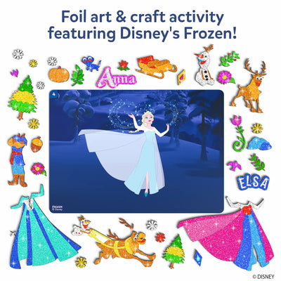 Foil art and craft activity kit featuring Disney Frozen characters and elements for kids