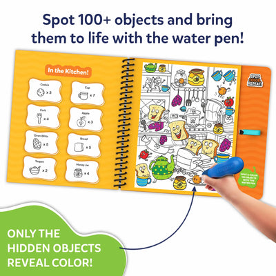 Water Spotter: Around The House | Reusable Search & Find Book (ages 4-8) - Learning & Education