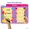 Purple Skillmatics Color Match learning board with child’s hand holding a pen for I Can Write Disney Princesses activity mats
