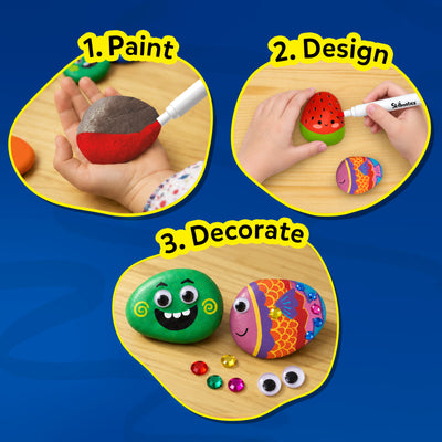 Rock Painting Kit | No Mess Art & Craft Activity (ages 4-12)