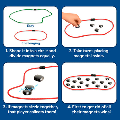 Sizzle | Classic Magnetic Attraction Toy & Strategy Game