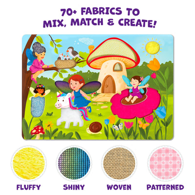 Stick on Fabric Art: Unicorns & Princesses | Tactile & Sensory Fabric Art (ages 4+)