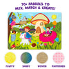 Stick on Fabric Art: Unicorns & Princesses | Tactile & Sensory Fabric Art (ages 4+)