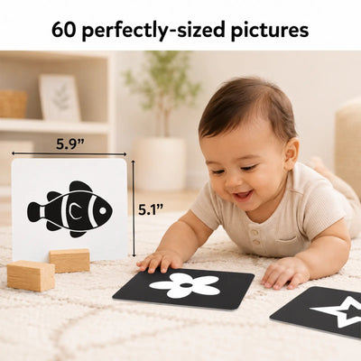 High Contrast Flash Cards for Infants (0-12 months)