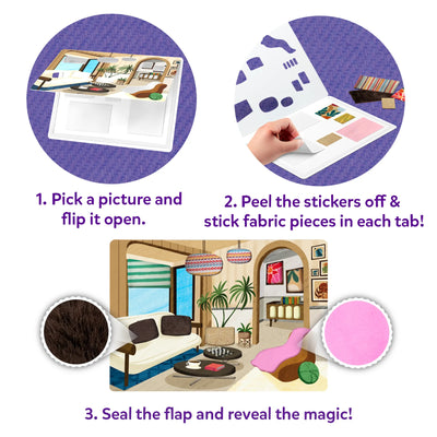 Fab Tabs: Design Your Dream Home | Tactile & Sensory Fabric Art (ages 4+)