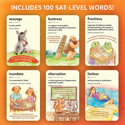 Wordables: Level 3 | Vocabulary Flash Cards for SAT Prep (ages 12+)