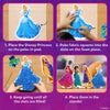 Create Disney princesses with Skillmatics Poke-in Art Kit for ages 4-9 using foam pieces and fabric squares