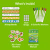 Contents of a craft kit for decorating Snap Bandz Animal Friends snap bracelets