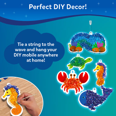 DIY underwater animal fabric art kit for kids ages 4-9 from Poke-in Art
