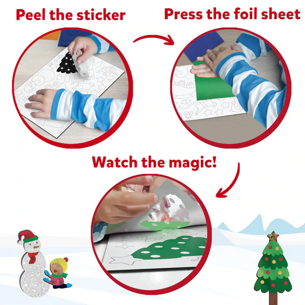Foil Fun: Holiday Magic | No Mess Art Kit (ages 4-9)