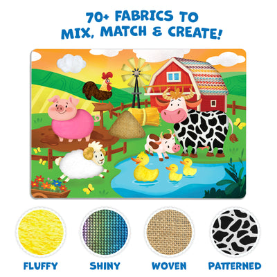 Stick on Fabric Art: Amazing Animals | Tactile & Sensory Fabric Art (ages 4+)