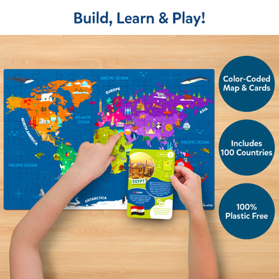 World Map Puzzle | Floor Puzzle & Game (ages 6-12)