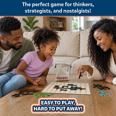 Boxed: A Magnetic Game of Dots & Boxes (ages 5+)