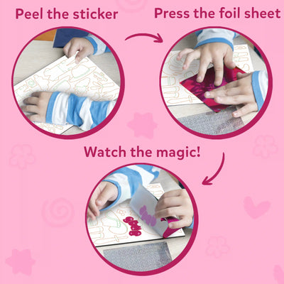 Foil art craft kit for kids from Foil Fun Dress Up No Mess Art Kit for ages 4-9