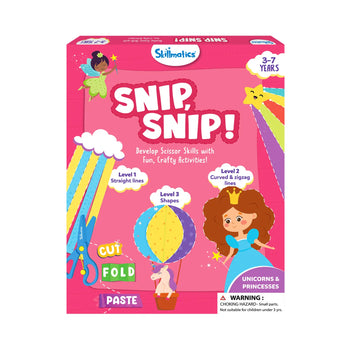 Snip Snip: Unicorns & Princesses | Art & Craft Activity Kit (ages 3-7)
