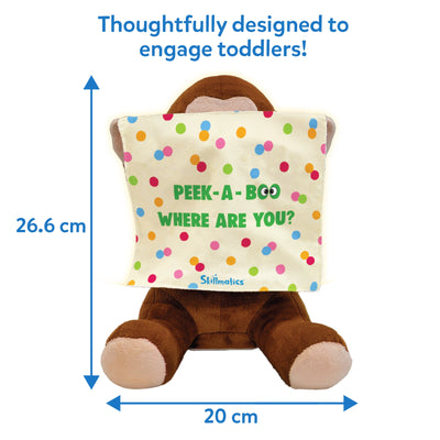 Peek-A-Boo Monkey Toy: Interactive Plush with Sound & Motion (Ages 12 months+)
