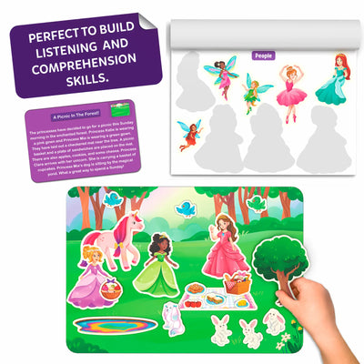 Sticker Stories - Unicorns & Princesses | Creative Storytelling Kit (ages 3-7)