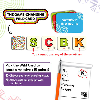 First to 5 | Quick Category Game with a Twist (ages 8+)