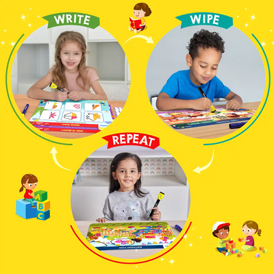 Reusable learning activity mats for children from Preschool Champion for ages 3 to 6