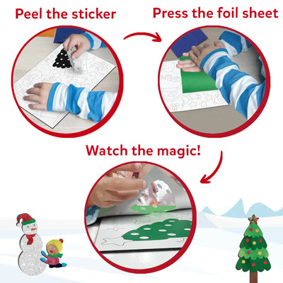 Foil Fun: Holiday Magic | No Mess Art Kit (ages 4-9)