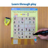 Minus One Sudoku game board with numbers and candy stick markings for learning through play