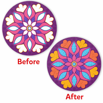 Dot it! - Mandala Art | No Mess Sticker Art (ages 3-7)