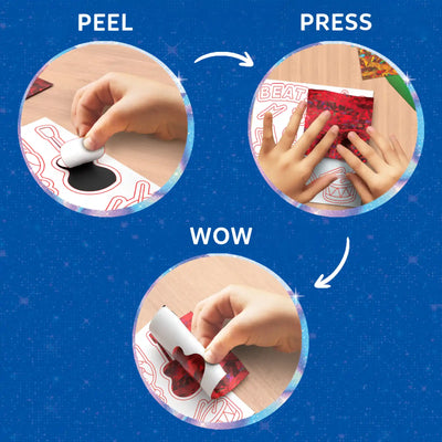 Foil Fun: Groovy Beats | No Mess Magnetic Art Kit (ages 7-13)