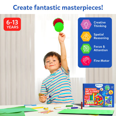Ultimate Art & Craft Activity Chest | DIY Activity Set (ages 6-13)