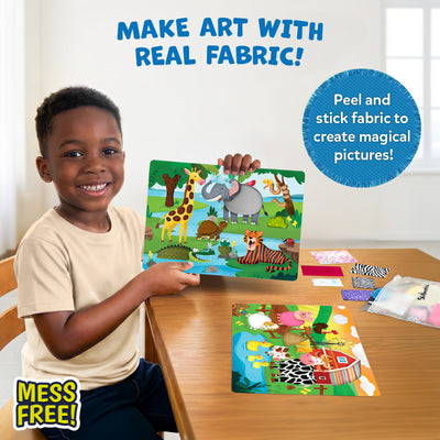 Stick on Fabric Art: Amazing Animals | Tactile & Sensory Fabric Art (ages 4+)