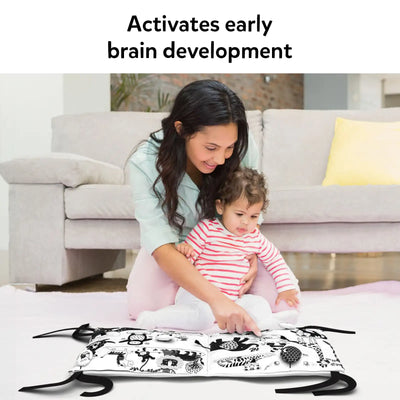 High Contrast Sensory Cloth Mat (0-18 months)
