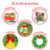 Christmas-themed paper crafts from Snip Snip Holiday Magic Art & Craft Kit for ages 3-7