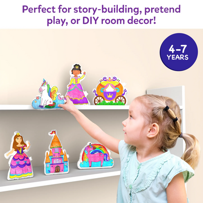Inflatable Art: Unicorns & Princesses | 3D DIY Craft Kit (ages 4-7)