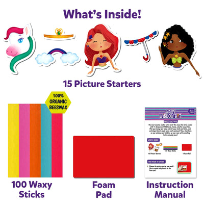 Waxy Window Art: Pretty Pictures | Mess-Free Art for Kids (ages 5-12)
