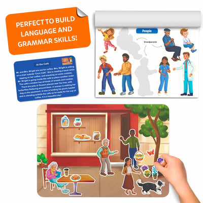 Sticker Stories - Adventures Around Town | Creative Storytelling Kit (ages 3-7)