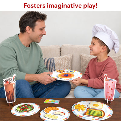 Let's Play Restaurant | Magnetic Pretend Play Set (Ages 3-8)